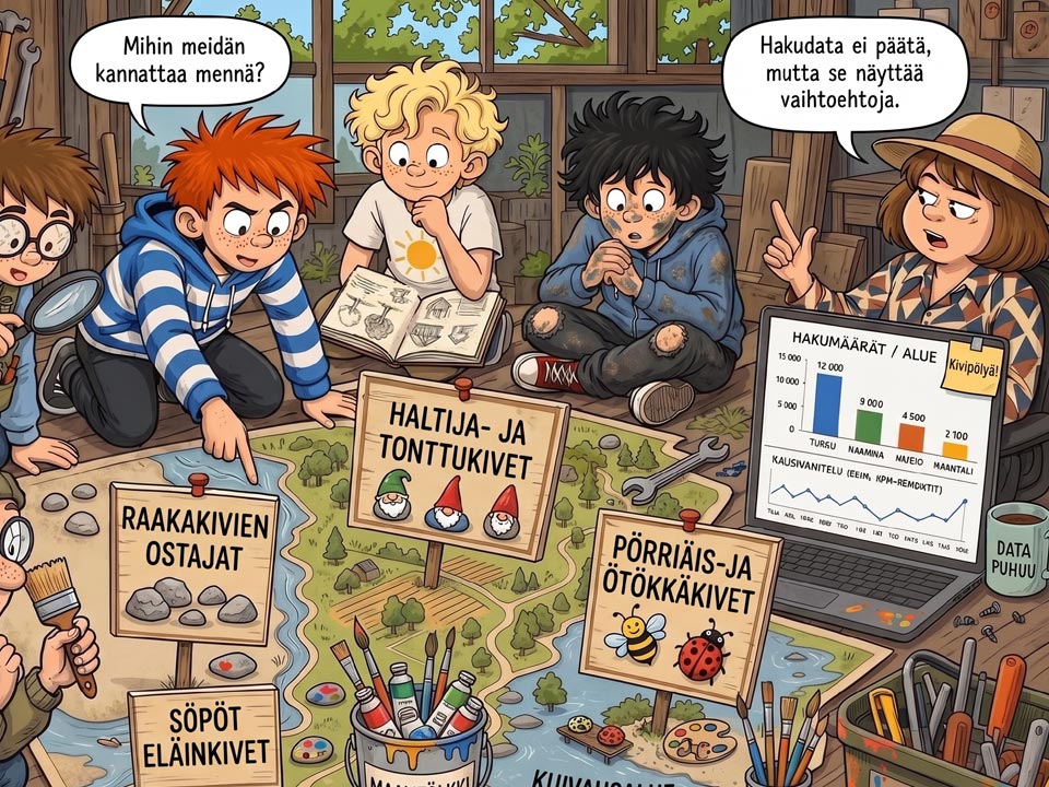 Pienet yrittäjät kartalla miettivät mistä markkinarako löytyy