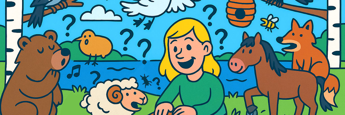 Eläin-aiheinen kuvituskuva