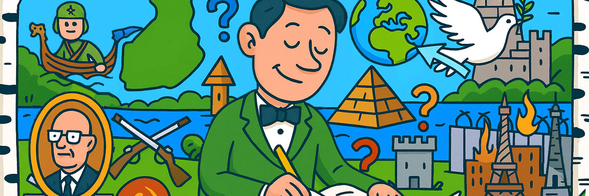 Historia-aiheinen kuvituskuva