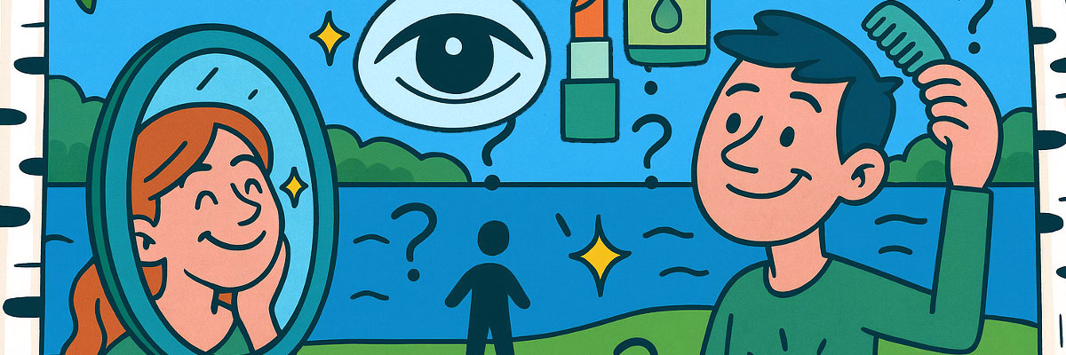 Kauneus-aiheinen kuvituskuva