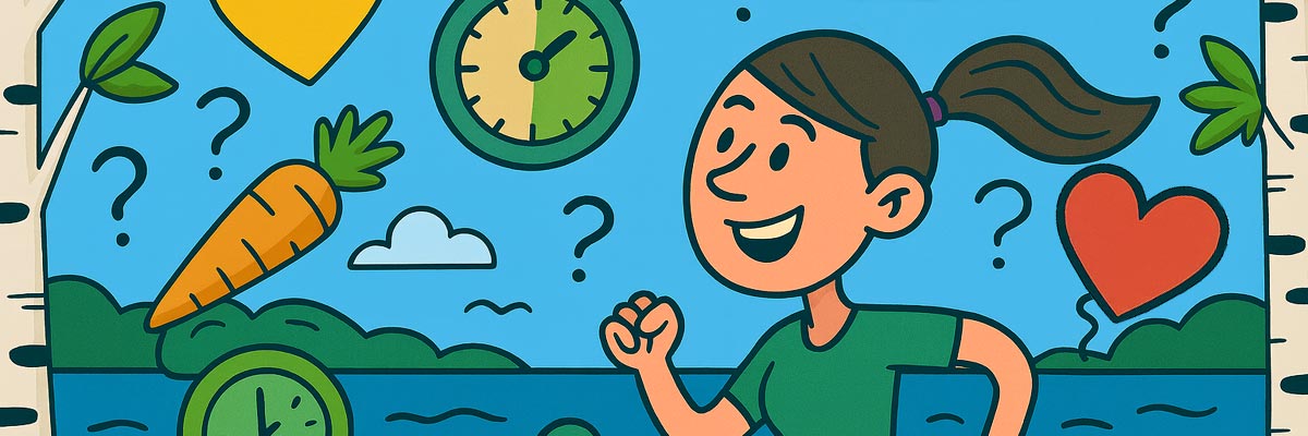 Hyvinvointiaiheinen kuvituskuva