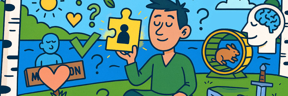 Mielenterveys-aiheinen kuvituskuva