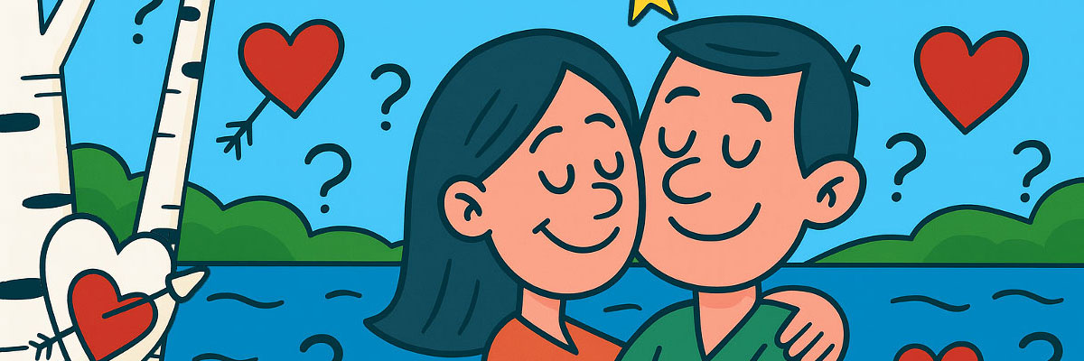 Rakkaus-aiheinen kuvituskuva