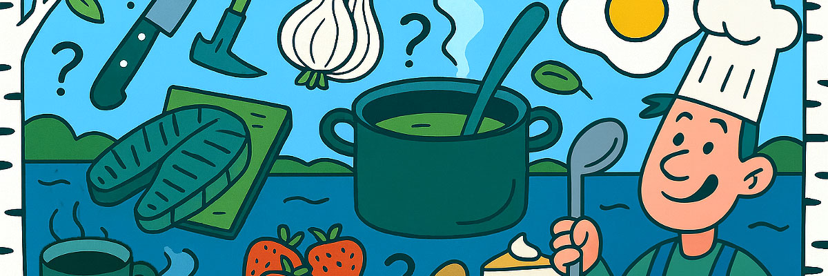 Ruoka-aiheinen kuvituskuva